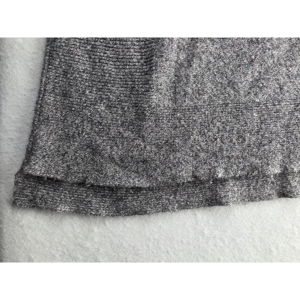 Brown Allan Gray Merino Wool Cashmere Scoop Neck Sweater Size Small